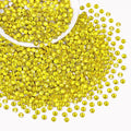 2000PCS SS16/4mm Crystal Rhinestones (Lemon Yellow), Bedazzling Flatback Glass Rhinestones for Crafting, Gems Diomand Charms for Tumbler Shoes Clothing Mugs Nail Art
