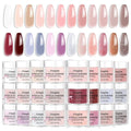 Acrylic Nail Powder Set 24 Colors Kit for Nail Art French Extension 3D Sculpting - Professional Salon Quality Polymer Powder - No Lamp Required, Bubble Free, Long Lasting