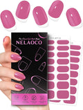 Nail Polish Strips – 32PCS UV Free Salon Quality Wraps, Long Lasting Gel Nail Stickers for Women (Blushing Peach Pink)