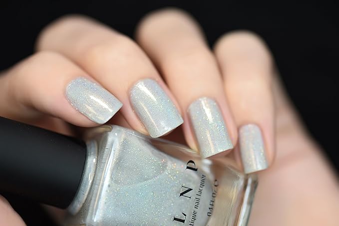 ILNP Paper Route - Light Grey Holographic Nail Polish