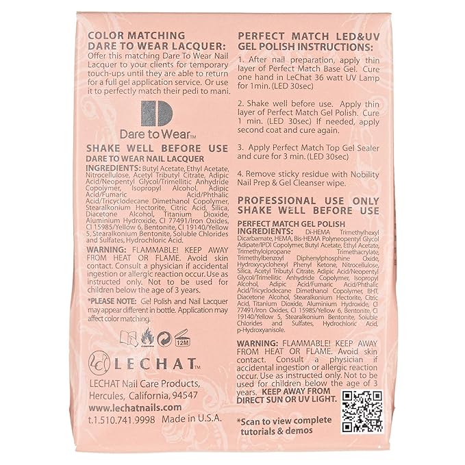 LECHAT Lechat Perfect Match Nail Polish, Honeybuns, 0.5 fluid_ounces