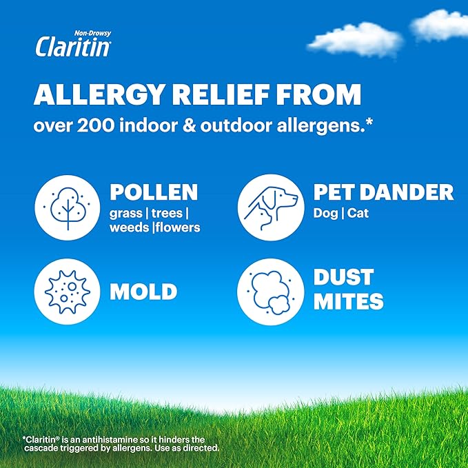 Claritin® Liquid, Allergy Medicine for Adults, 24-Hour Non-Drowsy Loratadine 5mg, Antihistamine, Cooling Honey Flavored, 8 fl. oz