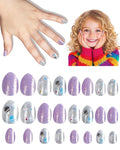 Cute Press on Nails for Kids,Girls Trendy Stuff Fake Nail Kit for Ages 5-12, Pre-glue Glitter Short Acrylic Nail Stick on Nails, Great for Girl Birthday Gifts, Parties&Makeovers Decoration