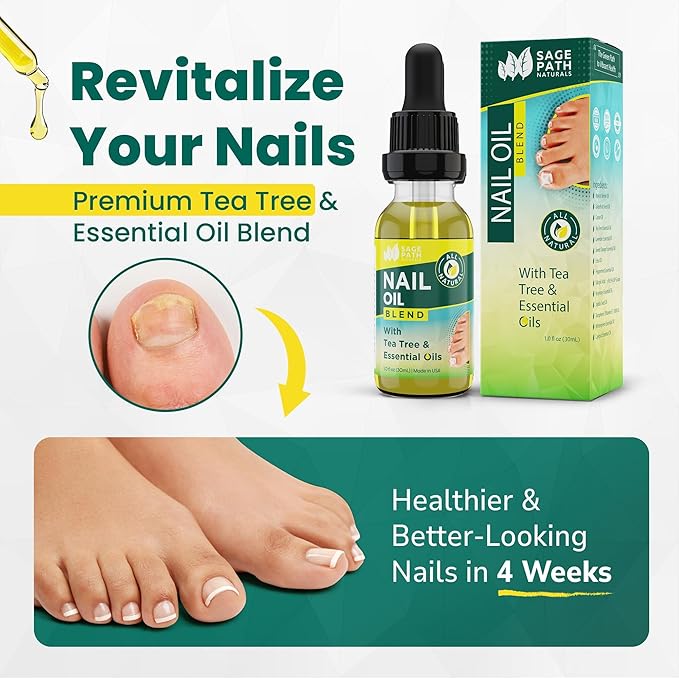 Premium Nourishing Toenail Tea Tree & Oil Blend – USA Clean Ingredients – No Fillers or Harsh Chemicals – For Healthy Looking Nails - Nail Wellness - Clean, Natural & Organic Ingredients