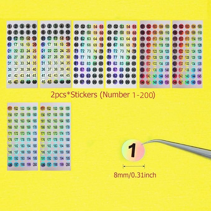 Nail Swatch Sticks with Ring for Nail Color Display Nail Art Supplies Nail Practice Samples (200pcs, transparent)