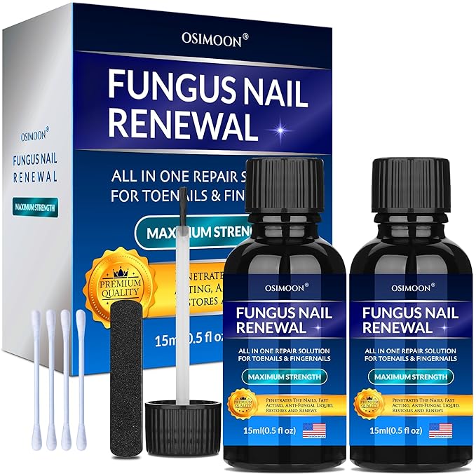 Advanced Toenail Fungus Treatment – Helps Reduce Thick, Yellow Nails & Maintain Healthier Toenails Over Time, Toe Nail Fungus Treatment Extra Strength 2pcs x15ml.