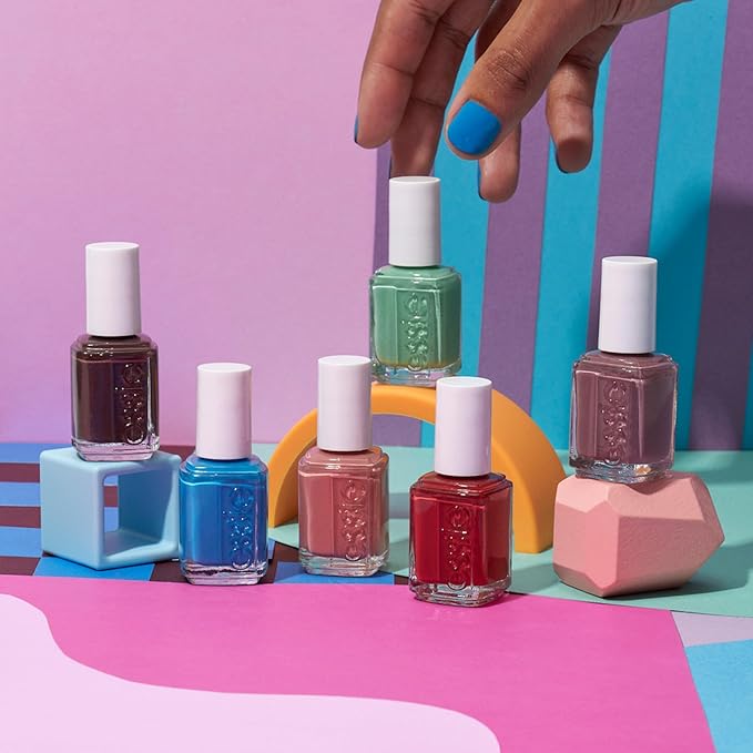 essie salon-quality nail polish, vegan, odd squad, neutral, mismatch to match, 0.46 fl oz
