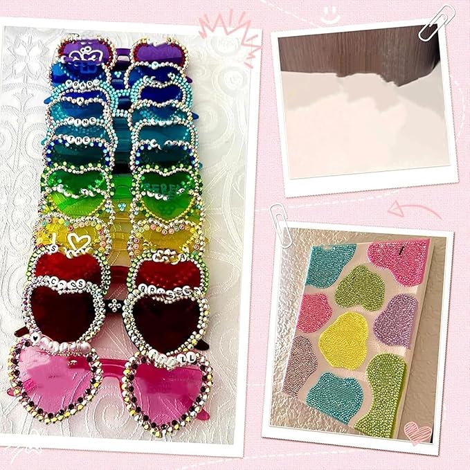 Colorful DIY Resin Rhinestone Kit - 32,000Pcs Resin Jelly Rhinestones for Bedazzling, Multicolor 3mm Flatback Gems with Storage Box & Tools for Nail Art, Clothing, Tumblers, Crafts Decor (32000PCS)