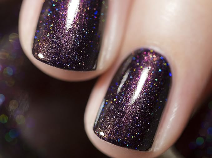 ILNP Mon Amour - Dark Purple Holographic Nail Polish