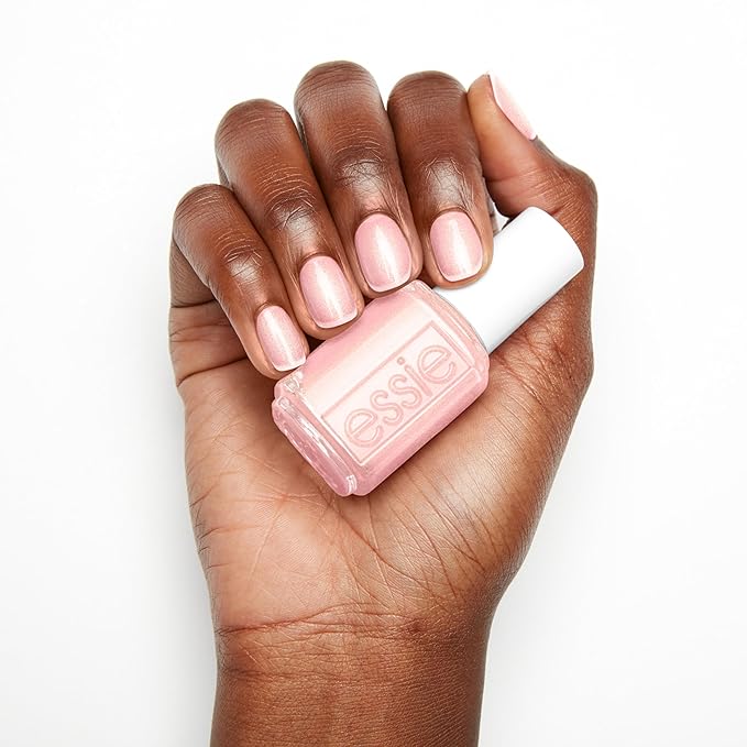 Essie Nail Polish, Salon-Quality, 8-Free Vegan, Iridescent Sheer Pink, Birthday Girl, 0.46 fl oz