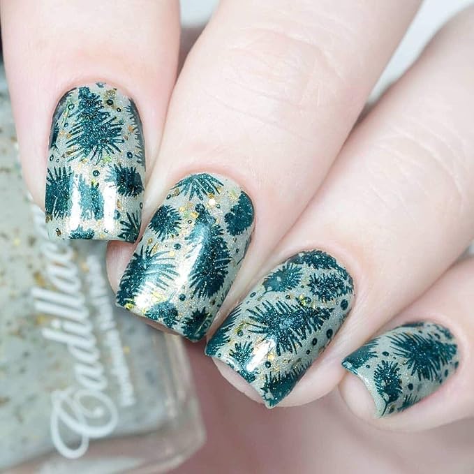Whats Up Nails - B049 Hot Chocolate Season Stamping Plate for Christmas Winter Nail Art Design