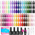 Beetles Deal Box 36 Colors Gel Nail Polish Set, 44 Pcs HEMA-Free TPO-Free Soak Off UV Gel Nail Kit Glitter with Base Coat, Glossy Matte Cat Eye Top Coat and Nail Tools for DIY Manicure Gift for Women