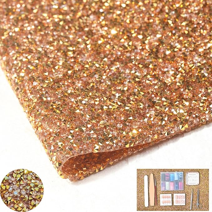 Crystal Nail Art Table Mat Shiny Manicure Hand Rest Pad Foldable Arm Rest for Nails Tech Practice Hand Holder Makeup Mat for Vanity Nail Art Tools