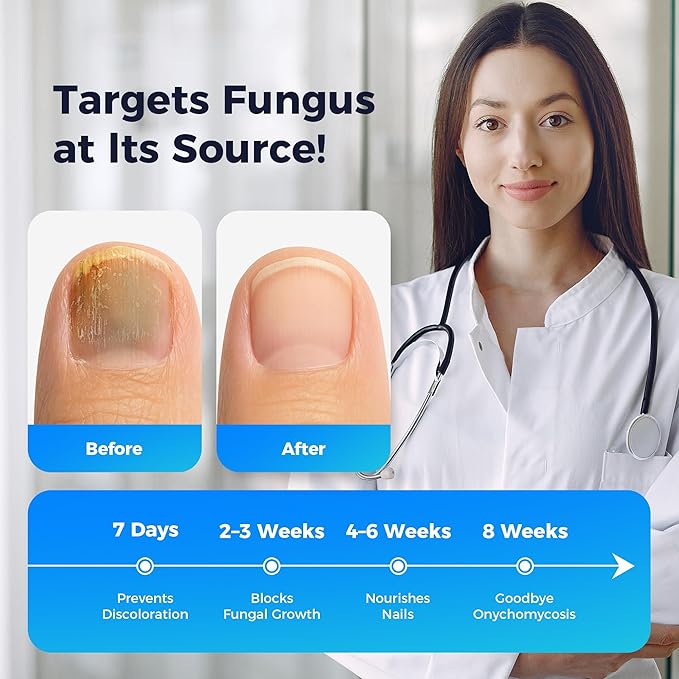 Fungal Nail Patches & Nail Repair Pen,Fast-Acting 7 Days Toenail Treatment Extra Strength With Tea Tree Oil, Acetic Acid Nail Pens for Damaged Nail