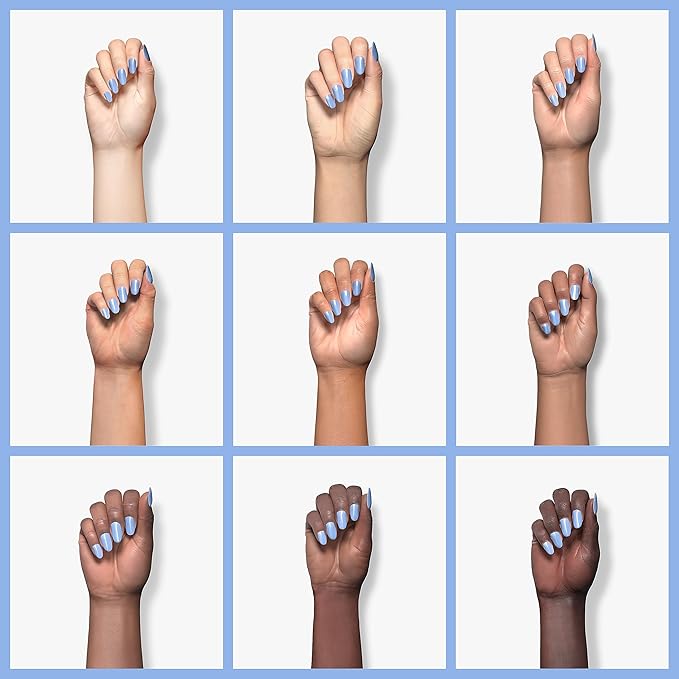 Beetles Baby Blue Gel Polish, 15ml Blue Gel Nail Polish Soak Off Nail Art Manicure Salon DIY Design at Home Gifts for Woman