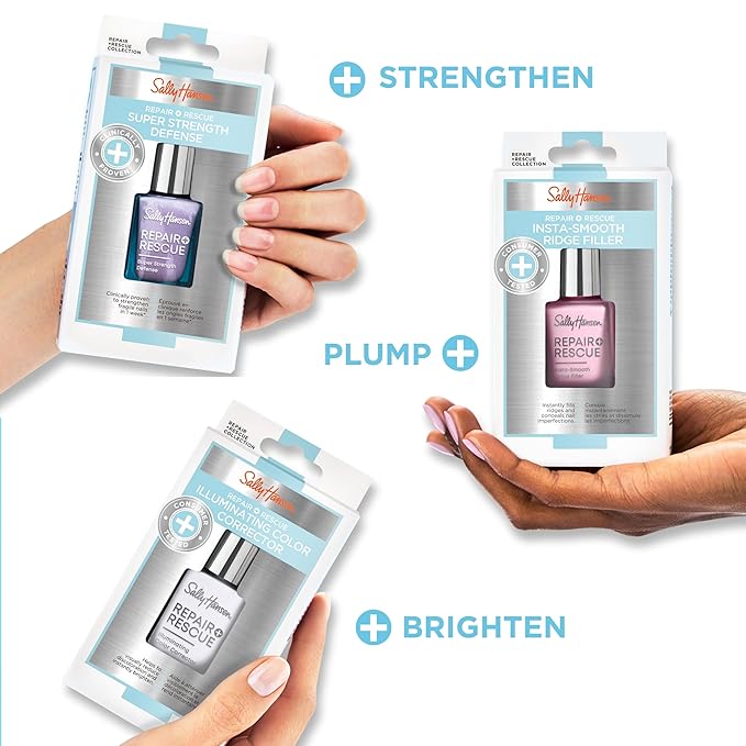 Sally Hansen Nail Treatment Repair + Rescue Super Strength Defense | Nail Strengthener | Fortifies Weak Nails & Delivers Stronger Nails in 1 Week