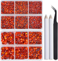 Bymitel Hotfix Crystal Rhinestones Round Gems for Crafts,Mixed 6 Sizes with Wax Pencil Kit, Hyacinth 1.6-6.3mm SS4-SS30/8000pcs