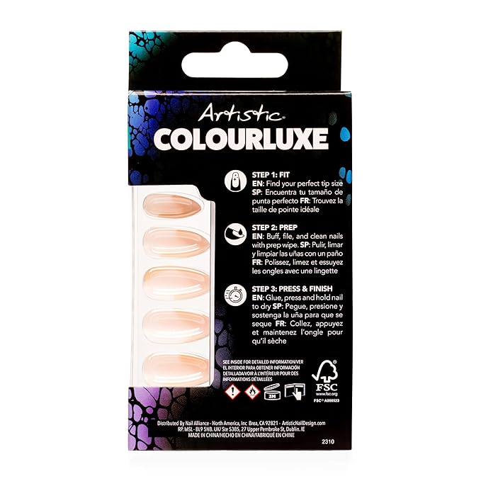 Artistic Colourluxe Press-On Tips - Kit Colourluxe Press-On Tips - Kits Nails - 30 Nails (Royal Flush, Kit)