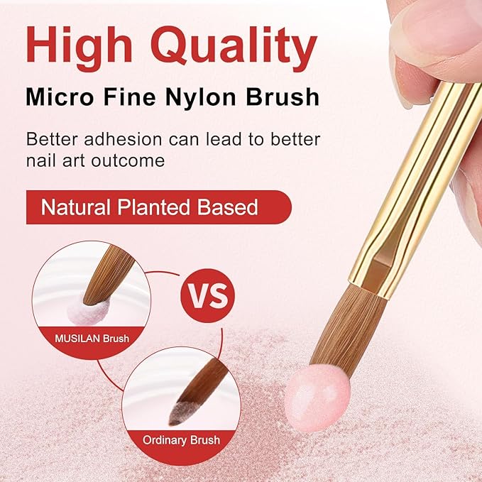 Nail Art Brushes Set,10pcs Nail Art Tools Nail Art Design Pen Painting Tools Fingernail Brush Nail Cleaning Brush for Acrylic Application Acrylic Powder 3D Nail Carving Nail Art Brushes Set