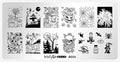 Whats Up Nails - B054 Haul 'r Win Stamping Plate for Halloween Nail Art Design
