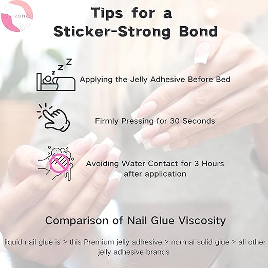 Nail Adhesive Tabs Strong Nail Glue Stickers for Press Ons Waterproof Breathable Jelly Double Sided Adhesive Tabs 20 Sheets(480pcs)