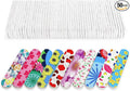 Mini Nail Files (50 Packs), Colorful Emery Boards for Nails Double Sided 180 Grit Emory, Gifts Bulk Fingernails Manicure Tools Shaping Buffing Smoothing Filers Cute 3.5”
