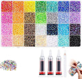 Colorful DIY Resin Rhinestone Kit - 32,000Pcs Resin Jelly Rhinestones for Bedazzling, Multicolor 3mm Flatback Gems with Storage Box & Tools for Nail Art, Clothing, Tumblers, Crafts Decor (32000PCS)