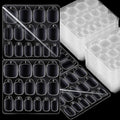 Teenitor 1500pcs Press on Nail Adhesive Tabs, 15 Sizes, Clear/Yellow, Nail Art Stickers
