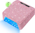 UV Light for Gel Nails, CHRISTINE SHELLY UV Nail Lamp, 96W Rechargeable Professional Diamond LED Nail Dryer with 4 Timer Setting, Touch Control&Auto Sensor, Fast Nail Light Curing Lamp for Salon&Home