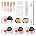 Solid Builder Gel for Nails 8fl.oz 240ml Clear Hard Gel, Non-Sticky, 3D Sculpting, Nail Extension Flase Nail Thickening Solution 4colors Cear White Pink Nude