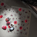 Halloween 5D Embossed Nail Art Stickers Decals Spider Gem Nails Sticker Spider Web Nails Decal Self-Adhesive Nail Art Decals for Women Halloween Decor