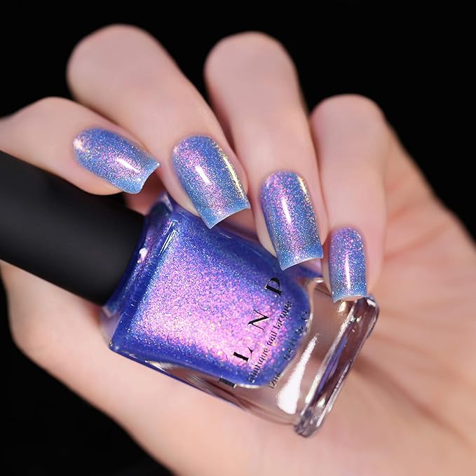 ILNP Pool Party - Vivid Iridescent Blue Holographic Jelly Nail Polish