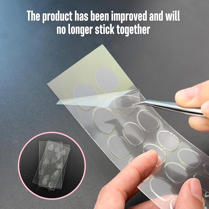 NOVO OVO Pre-cut Nail Shaped Repair Sheets Various Sizes with Slim File, Fixation & isolation layer, Bandage for Broken Nail-Surface, Recovery Protective layer for Acrylic, Easy to use 42 units