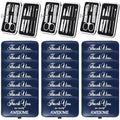 Therwen 24 Sets Mother's Day Gift Manicure Set Stainless Steel Nail Clippers 8 in 1 Grooming Nail Kit Employee Appreciation Gift Professional Pedicure Tool for Women Coworker Personal Care(Dark Blue)