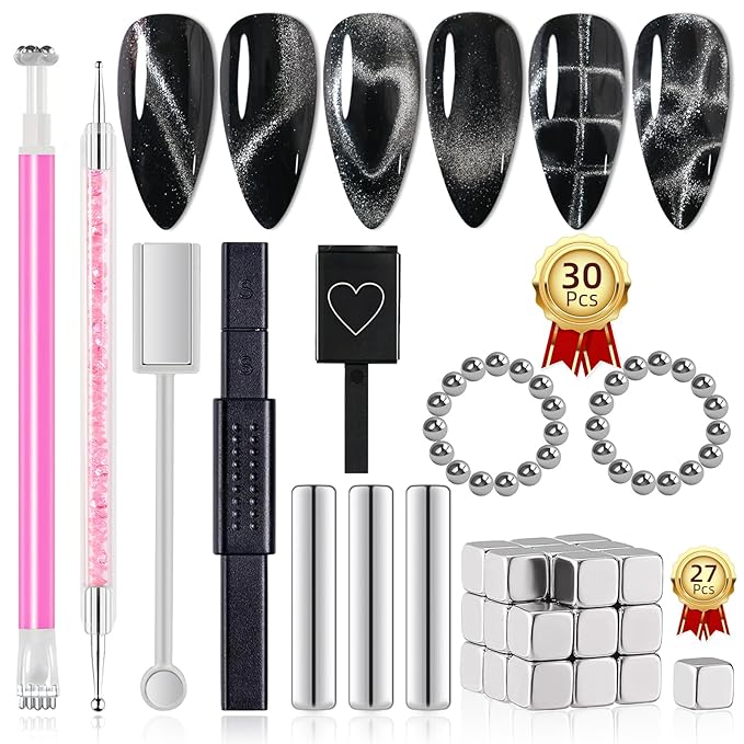 Major Dijit Cat Eye Magnetic for Nail Cat Eye Gel Nail Polish Magnet Tools Set Nail Salon Art Tools