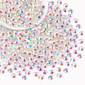 400PCS SS30/6mm Crystal Rhinestones (Transparent AB), Bedazzling Flatback Glass Rhinestones for Crafting, Gems Diomand Charm for Tumbler Shoes Clothing Mugs Nail Art