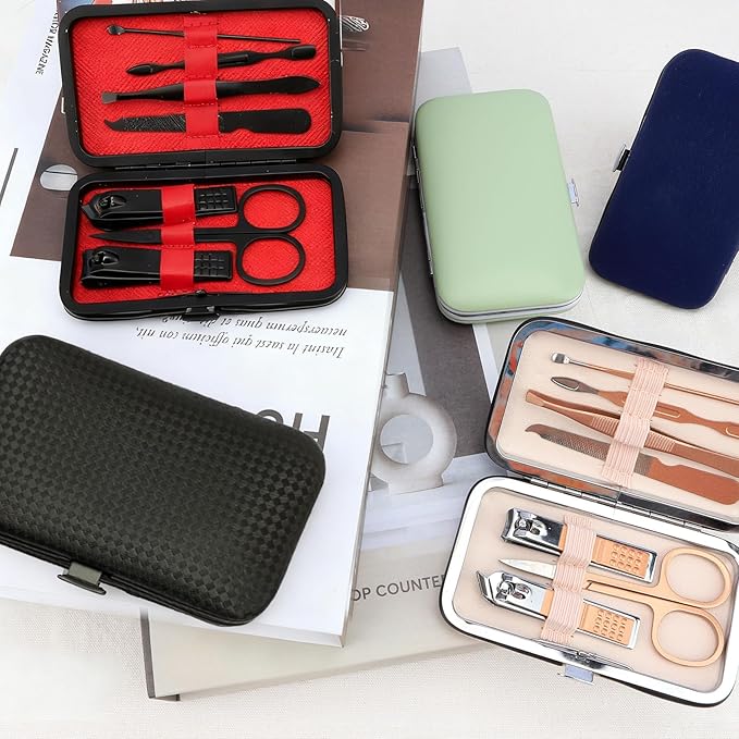 Manicure Kit Manicure Set Pedicure Tools for Feet Gift Sets for Men Mens Nail Grooming Kit Nail Cutter Tweezer Set Gifts for Husbands Mens Essentials Dad Stocking Stuffers for Boyfriend