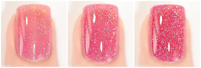 ILNP Jello Shot - Paradise Pink Holographic Sheer Jelly Nail Polish