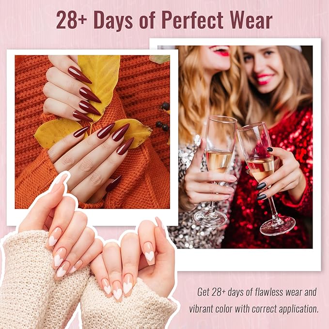 phoenixy Gel Nail Polish Kit with U V Light 64 Pcs Gel Polish Nail Set 45 Colors Nail Polish Set with Base and 4 Effects Top Coat Manicure Tools Complete Gel Nail Kit Gift for Women
