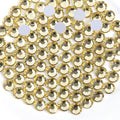Beadsland 288pcs Flat Back Crystal Rhinestones Round Gems for Nail Art and Craft Glue Fix, Jonquil, SS30, 6.3-6.5mm