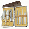 Manicure Set for Men and Women Professional Nail Clippers Kit with Travel Case Stainless Steel Pedicure Grooming Tools Accessories with Leather Case