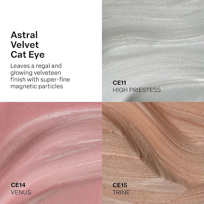 APRÉS Astral Gel Color Set, 3 Colors, HEMA-Free & TPO-Free Salon Quality Nail Gel Polish Trio Bundle (Astral Velvet Cat Eye, Set 4)