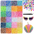 6600Pcs Mixed-Color Resin Rhinestones for Crafting, 5mm Non Hotfix Flatback Gems, Bedazzling Crystal for DIY Crafts Clothing Tumblers Mugs Shoes Fabric Decor Nail Art