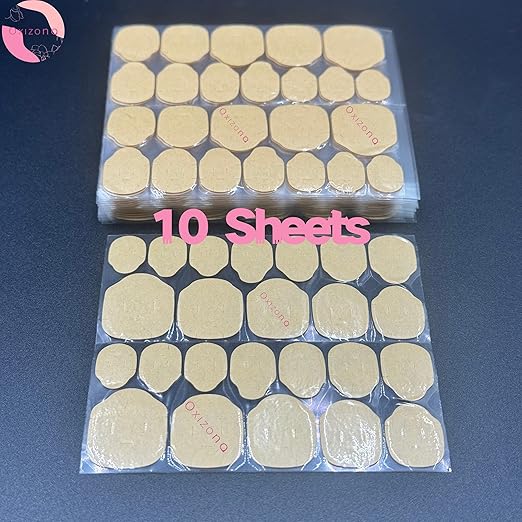 Nail Adhesive Tabs Strong Nail Glue Stickers for Press Ons Nails Waterproof Breathable Jelly Double Sided Adhesive Nail Tabs 10 Sheets（240 pcs）
