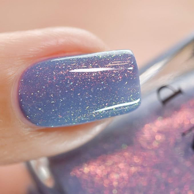 ILNP Dusk To Dawn - Dusky Blue Holographic Nail Polish