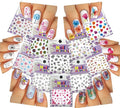 Nail Art 3D Stickers ♥ Colorful Flower Collection of 10 Decals /EE-I/