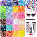 12600Pcs Mixed-Color Resin Rhinestones with B7000 Jewelry Glue for Crafting, 4mm Non Hotfix Flatback Gems, Bedazzling Crystal for DIY Crafts Clothing Tumblers Mugs Shoes Fabric Decor Nail Art