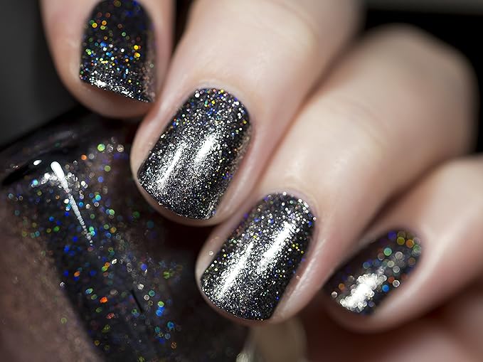 ILNP Private Reserve - Black Holographic Metallic Nail Polish