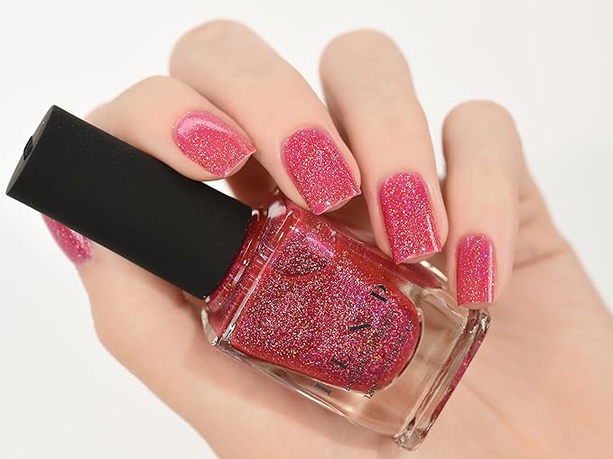 ILNP Jello Shot - Paradise Pink Holographic Sheer Jelly Nail Polish