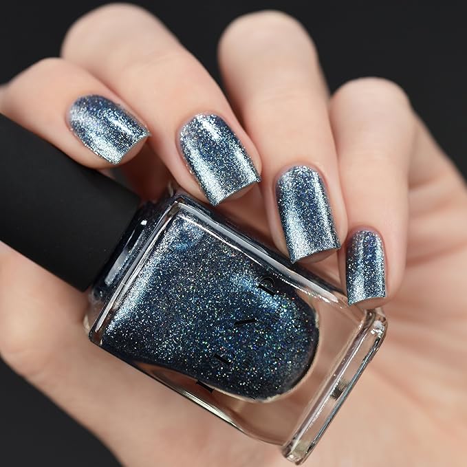 ILNP Arctic Lights - Icy Blue Holographic Metallic Nail Polish